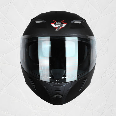 SBA-20 STEELBIRD GLOSS BLACK HELMET