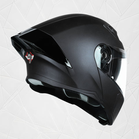 SBA-20 STEELBIRD GLOSS BLACK HELMET