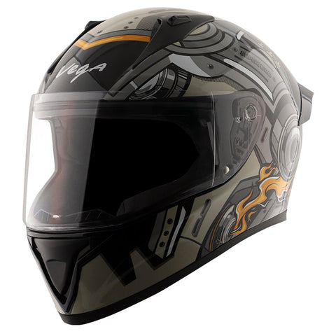 Bolt Superhero Black Grey Helmet