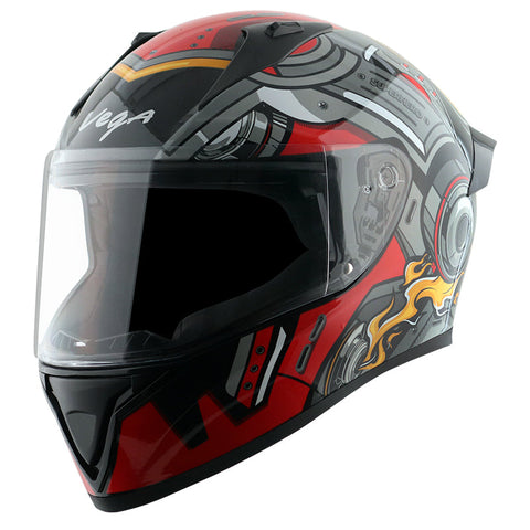 Bolt Superhero Black Red Helmet