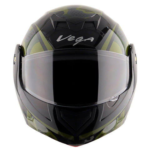 Crux Dx Fighter Black Battle Green Helmet