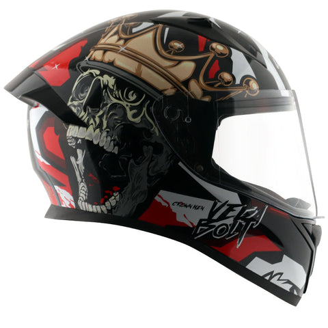 Bolt Crown Men Black Red Helmet