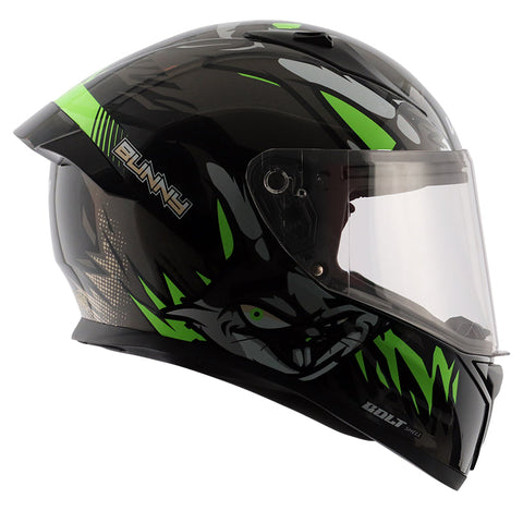 Bolt Bunny Black Green Helmet