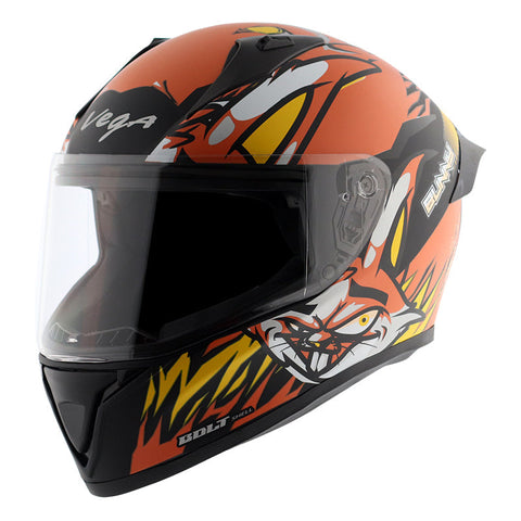 Bolt Bunny Dull Black Orange Helmet