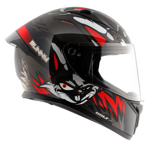 Bolt Bunny Black Red Helmet