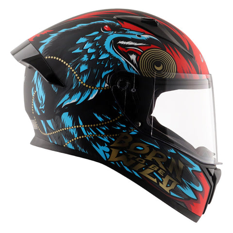 Bolt Wild Dull Black Blue Helmet