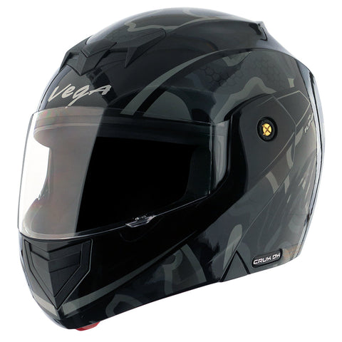 Crux Dx Fighter Black Grey Helmet