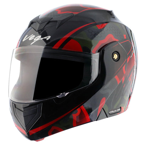 Crux Dx Fighter Black Red Helmet