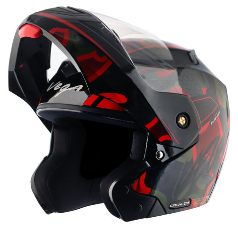 Crux Dx Fighter Black Red Helmet