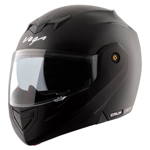 Crux Dual Visor Black Helmet