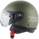 Steelbird KUKKA K-2 Motorbike Helmet  (MAT BATTLE GREEN)