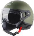 Steelbird KUKKA K-2 Motorbike Helmet  (MAT BATTLE GREEN)