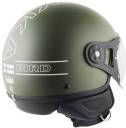 Steelbird KUKKA K-2 Motorbike Helmet  (MAT BATTLE GREEN)